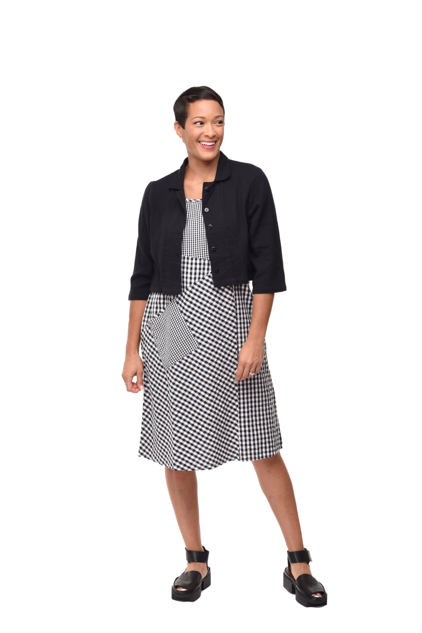 FINAL SALE CV1070 Dawson Dress in Indy Checks*