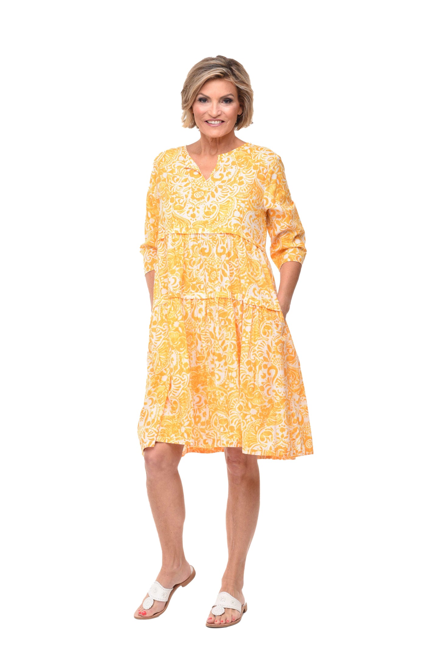 CV1109 Hayley Dress in Marigold