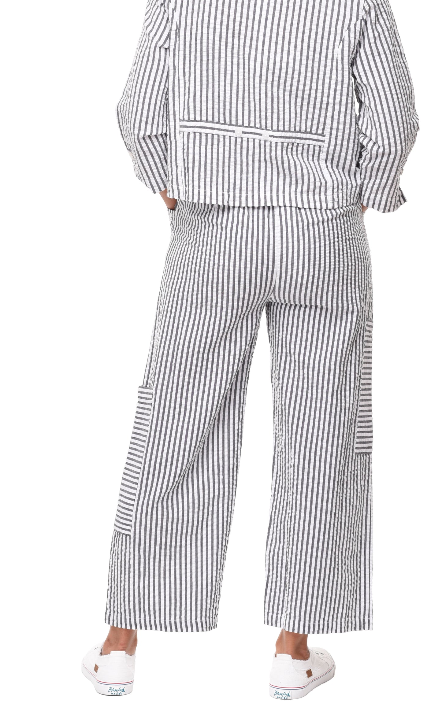 FINAL SALE CV1115 Roxanne Pant in Murphy Seersucker Stripe*