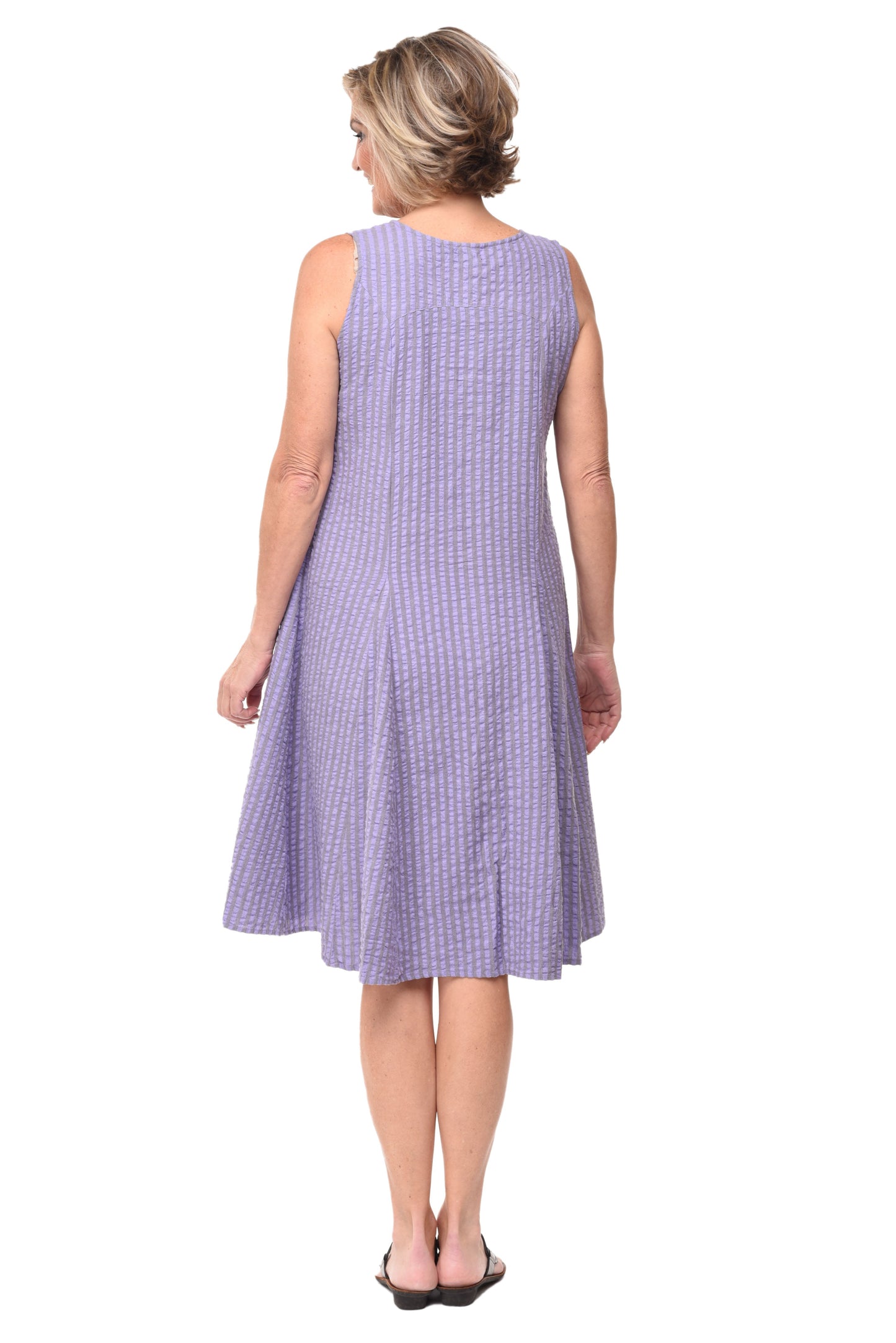 FINAL SALE CV656 Poppie Dress in Sully Stripe*
