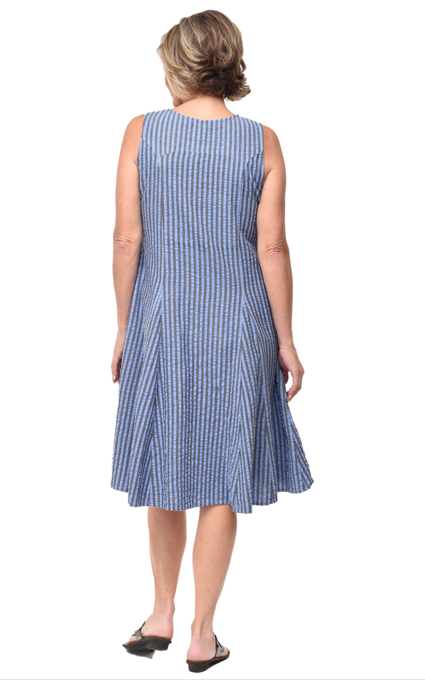 FINAL SALE CV656 Poppie Dress in Doyle Stripe*