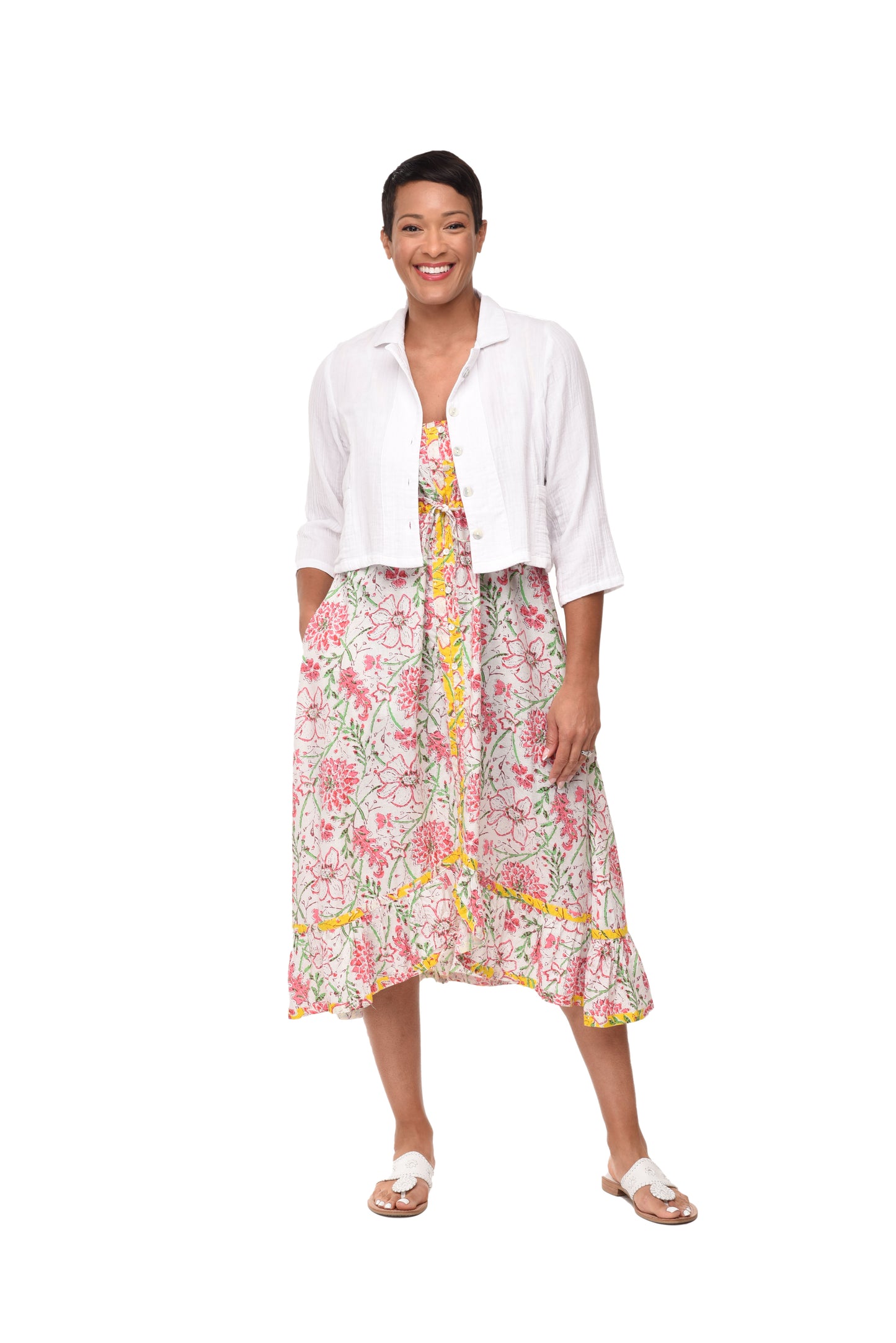 FINAL SALE CV1101 Abigail Dress in Paradise*