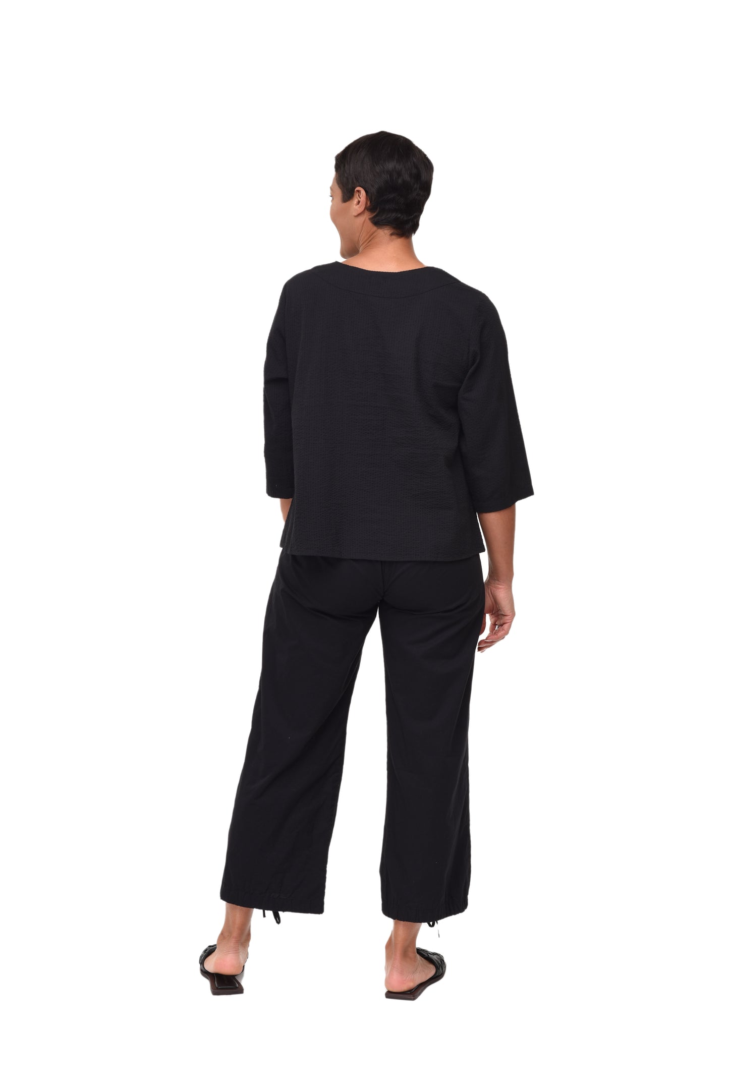 FINAL SALE CV1096 Willis Pullover in Black Check*