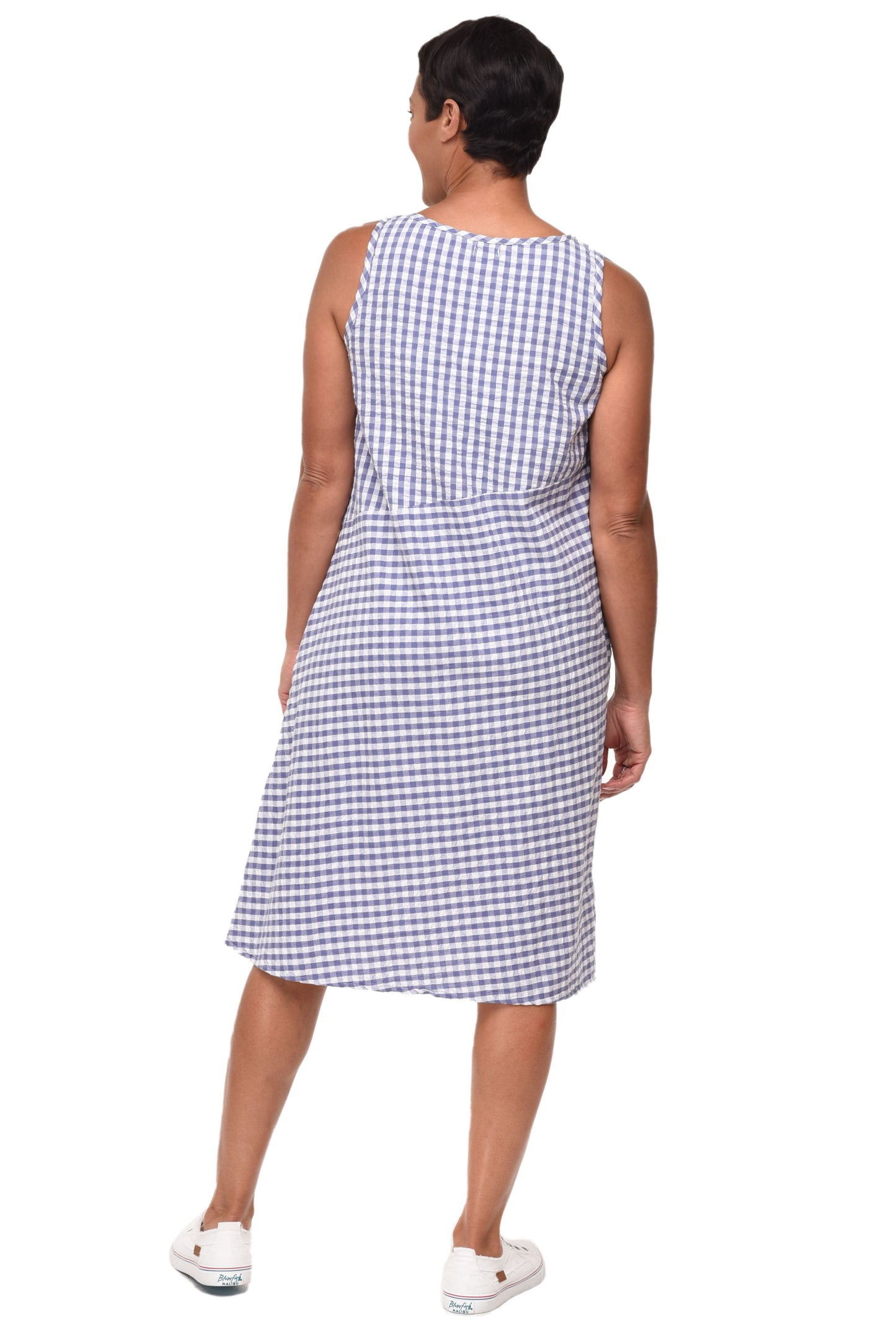 FINAL SALE CV1070 Dawson Dress in Peri Checks*