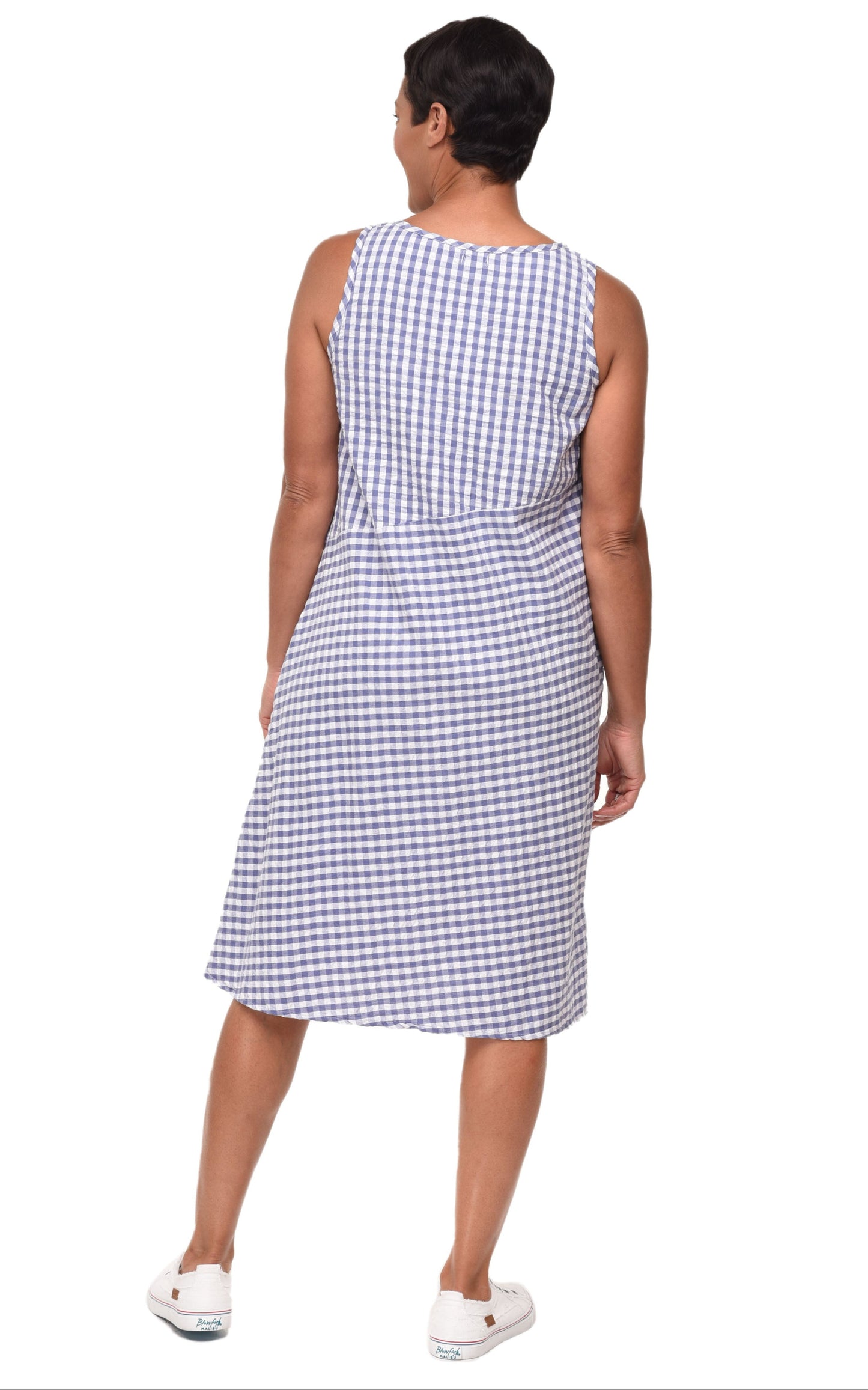 FINAL SALE CV1070 Dawson Dress in Peri Checks*