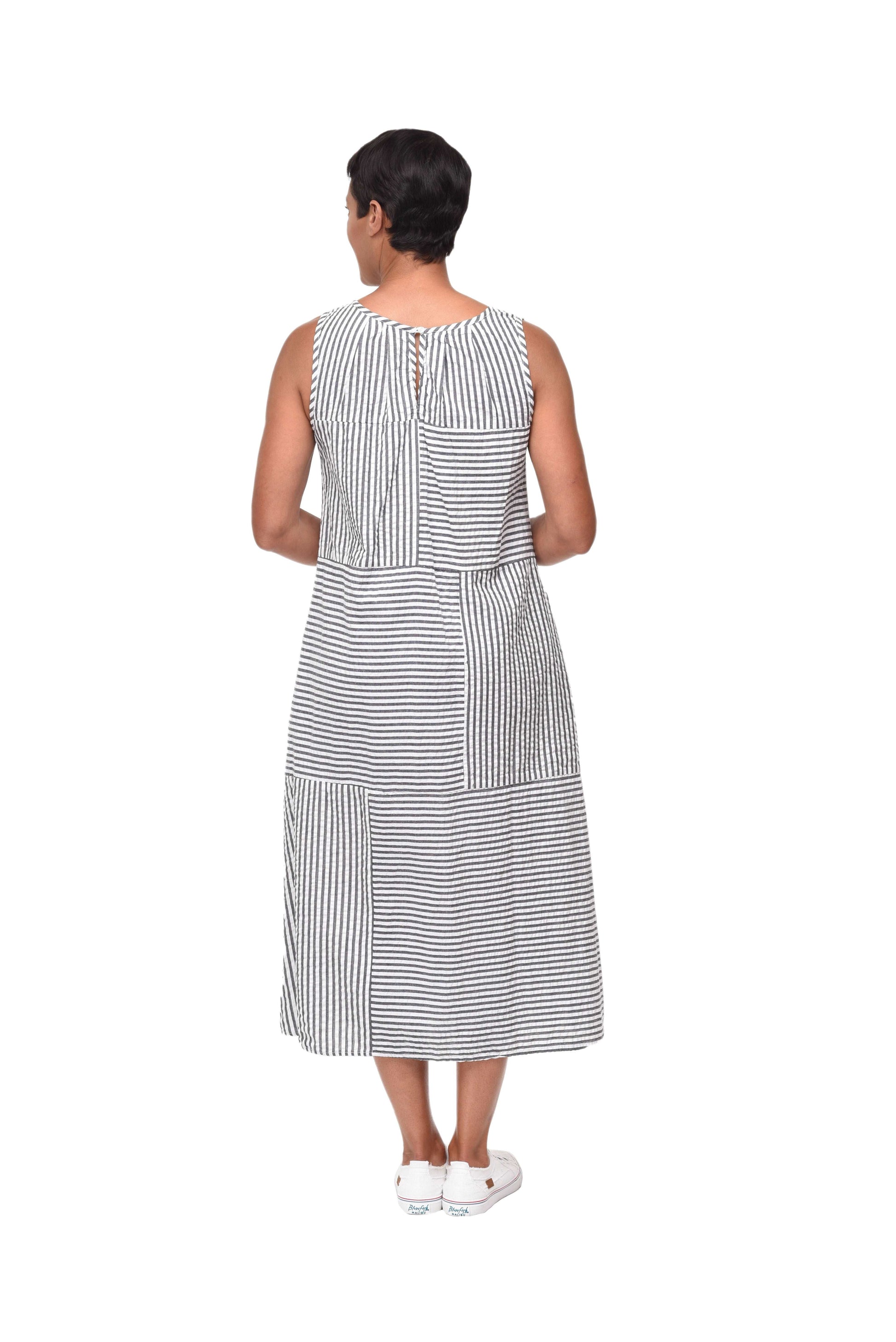 CV1100 Bridgit Dress in Murphy Seersucker Stripe