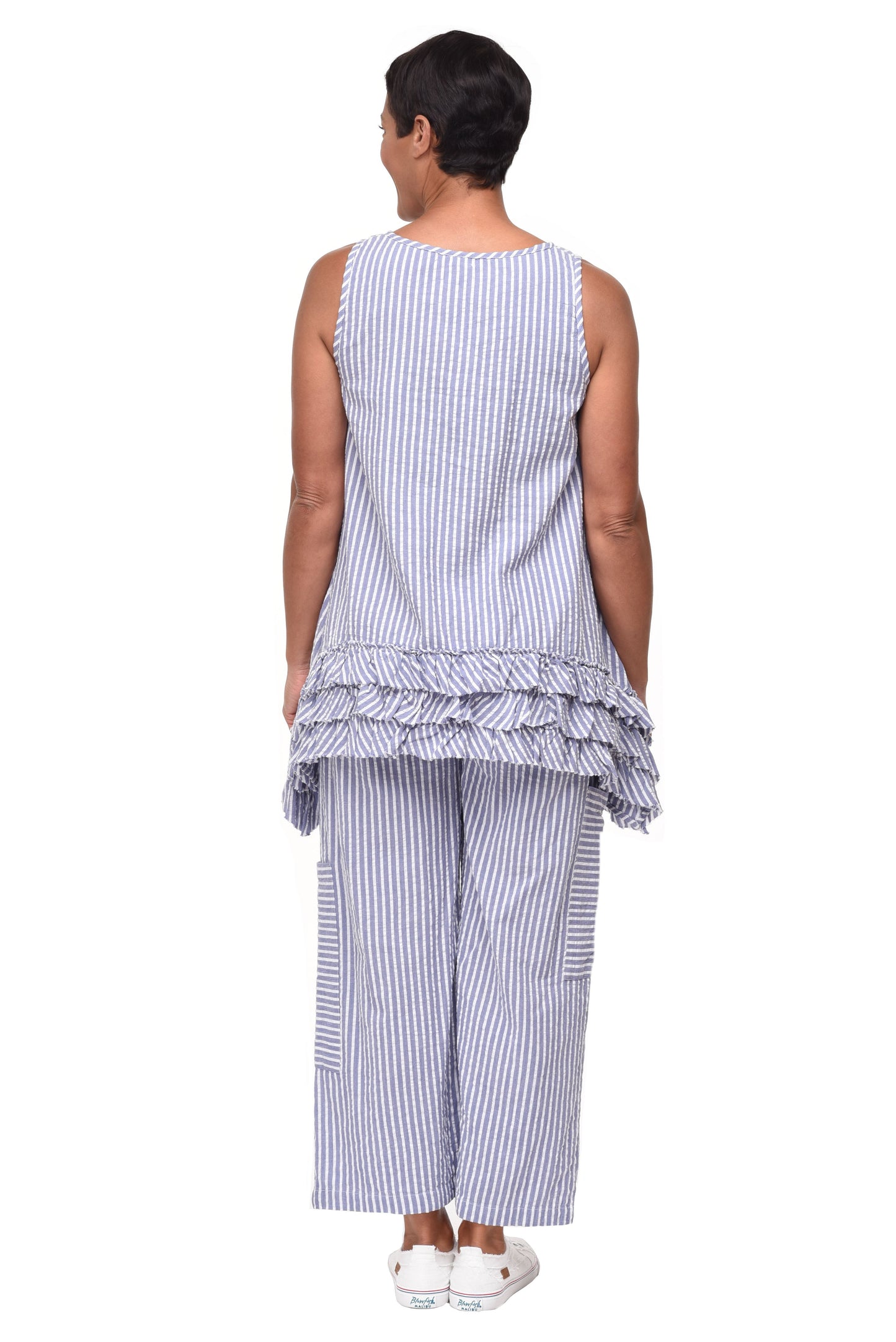 CV1115 Roxanne Pant in Peri White Stripe*