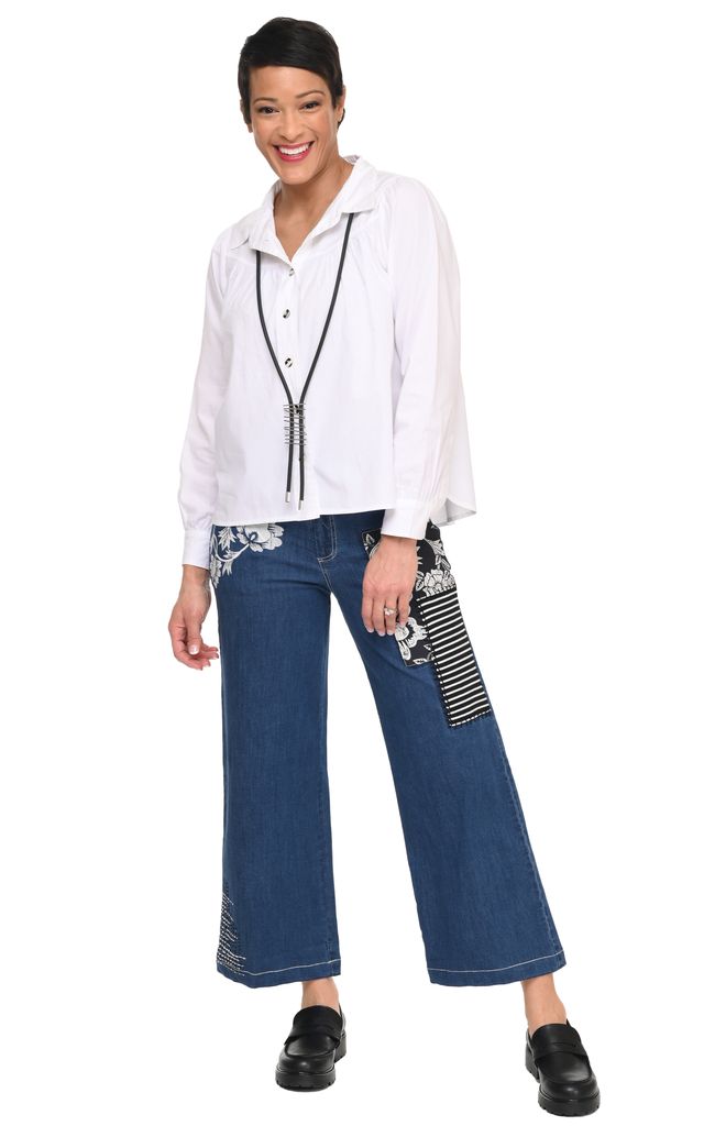 D517 Wylie Denim Pant with Harvest Floral*