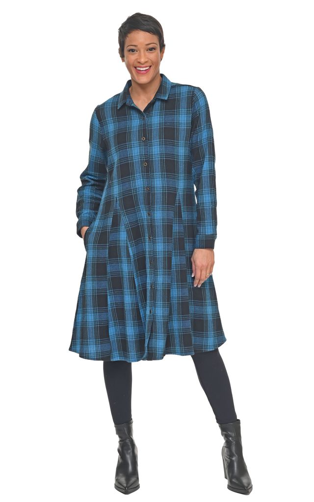 FINAL SALE CV1208 Sheridan Dress in Budapest Flannel *
