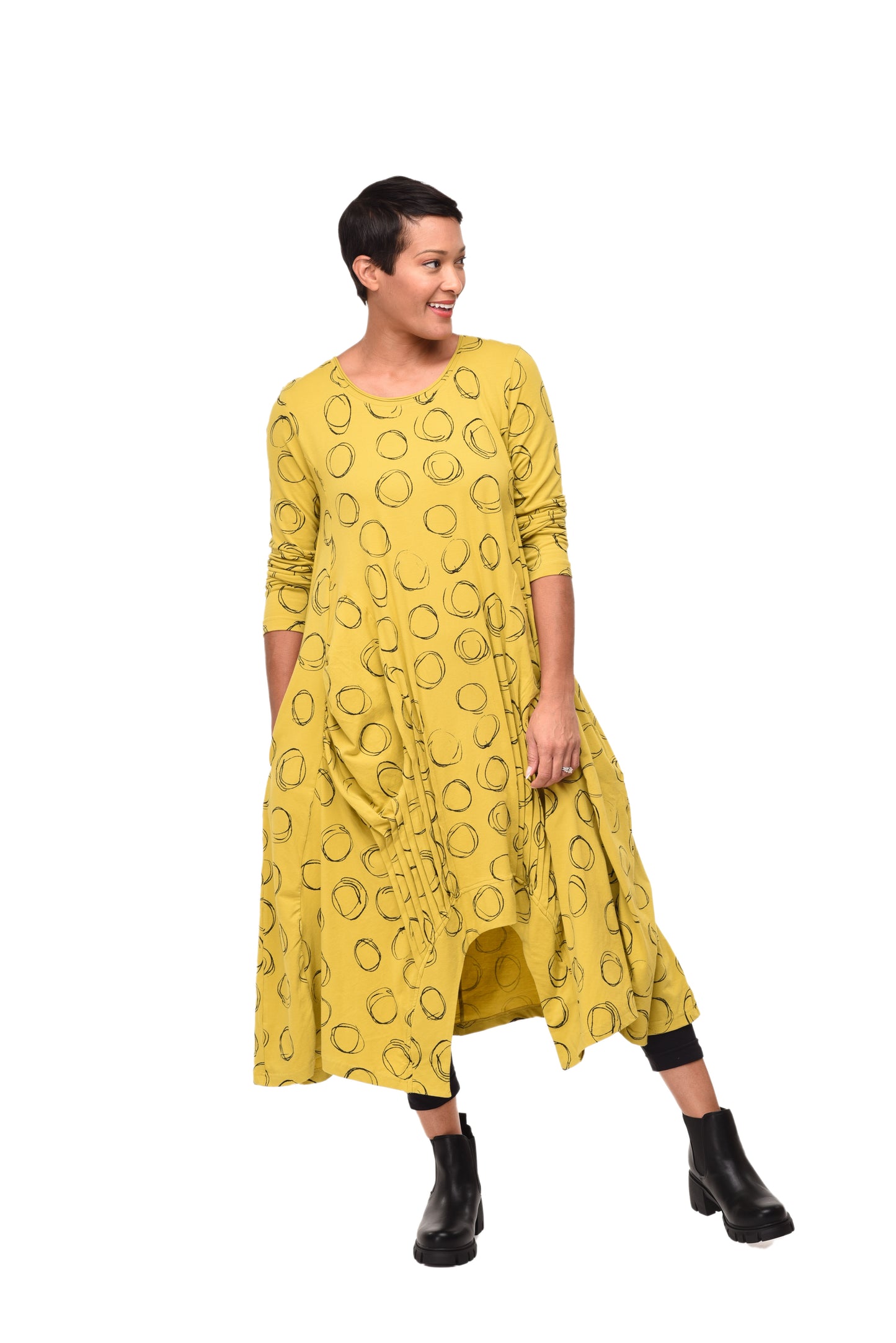 L49 Lexi Dress in Moss Orbit