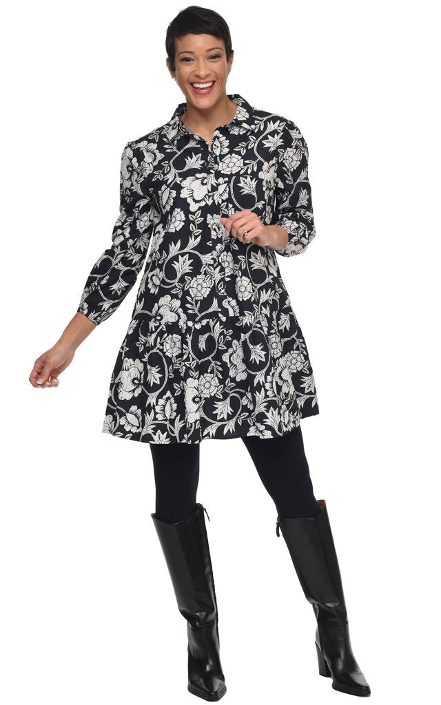 CV1191 Arbor Dress in Harvest Floral*