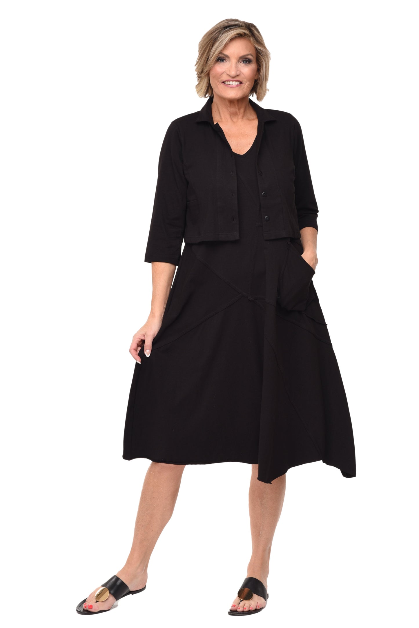 FINAL SALE L153 Garrison Dress in Black*