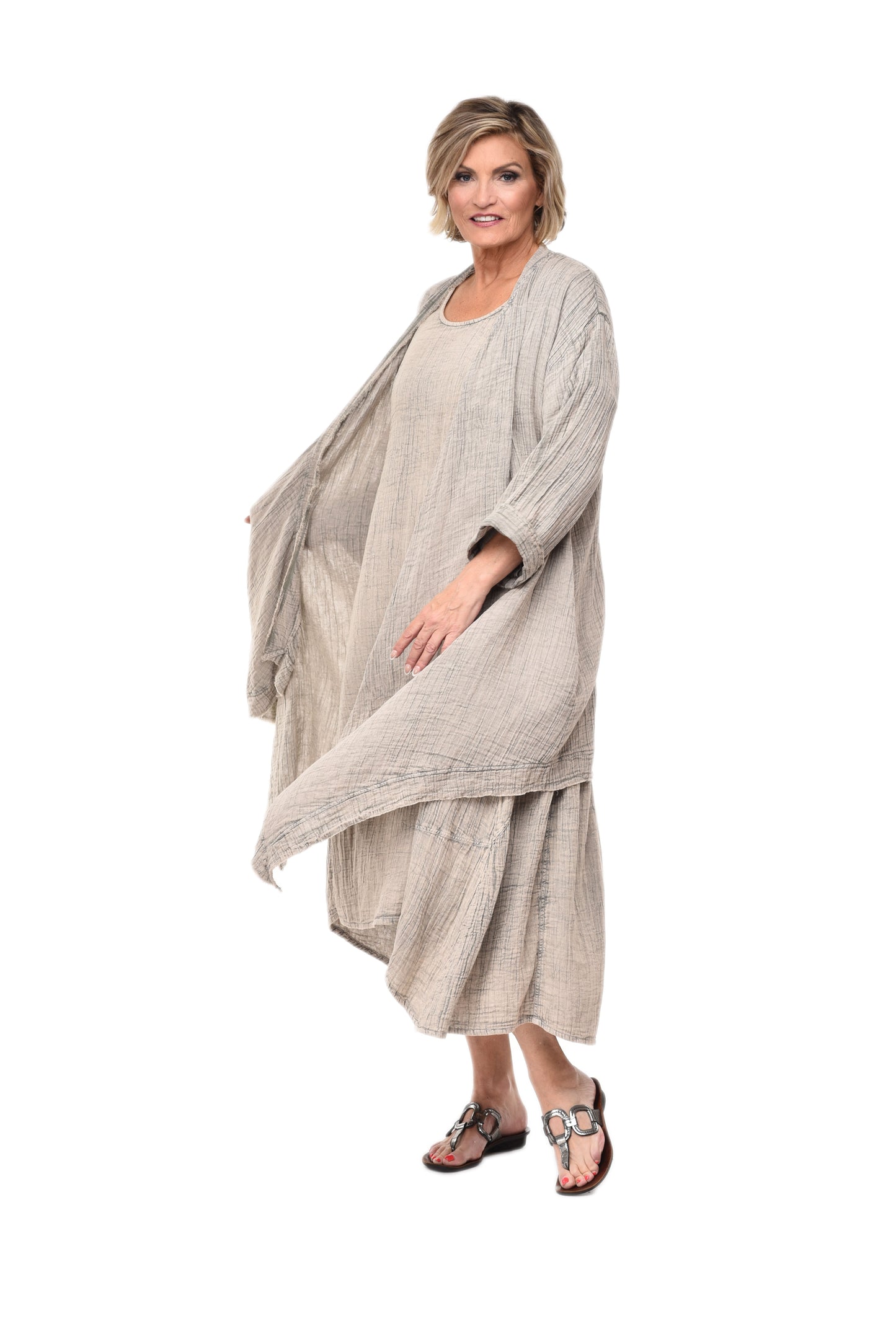 FINAL SALE VCG517 Cheyenne Cardigan in Elephant*