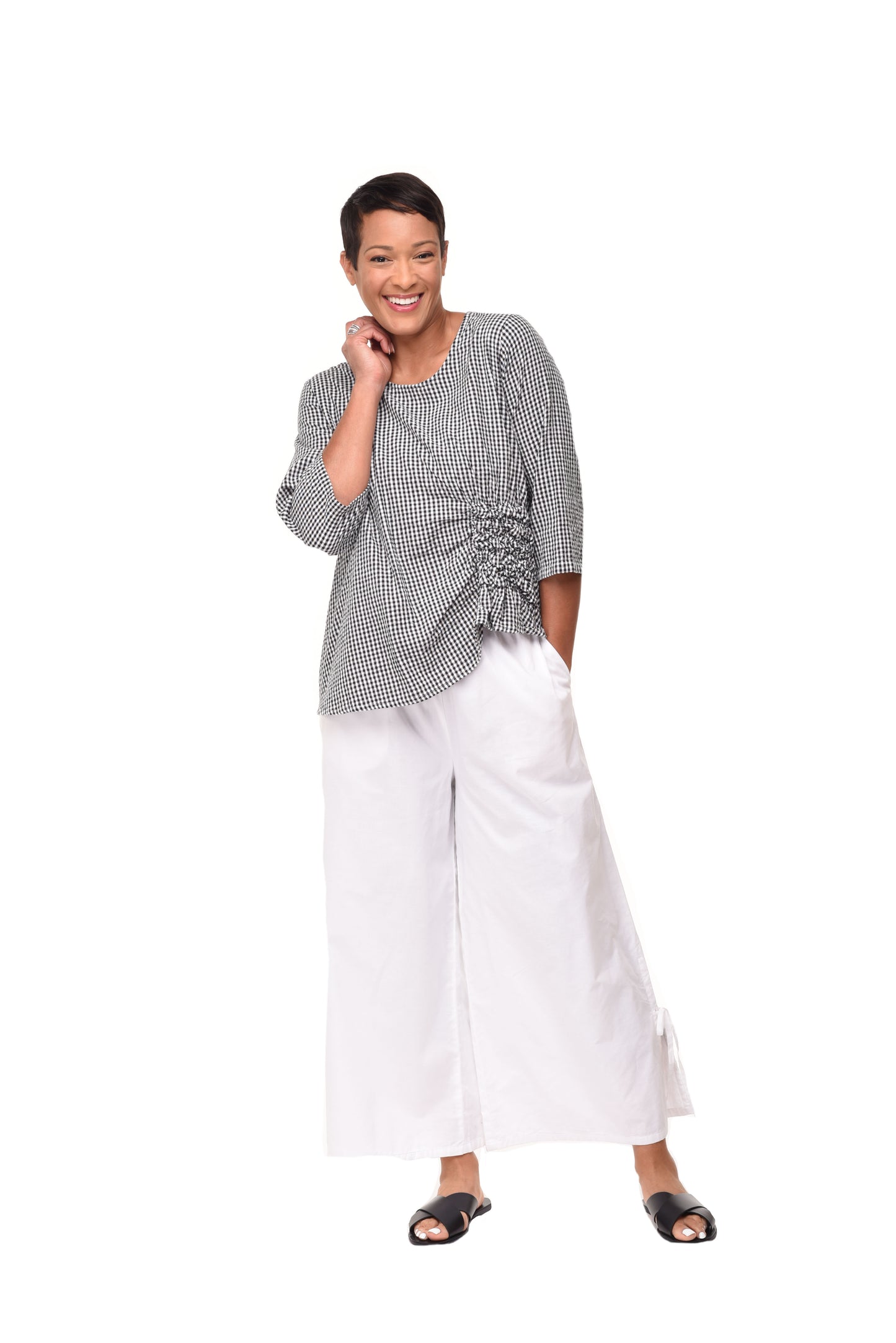 FINAL SALE CV497 Terrace Pant in White*