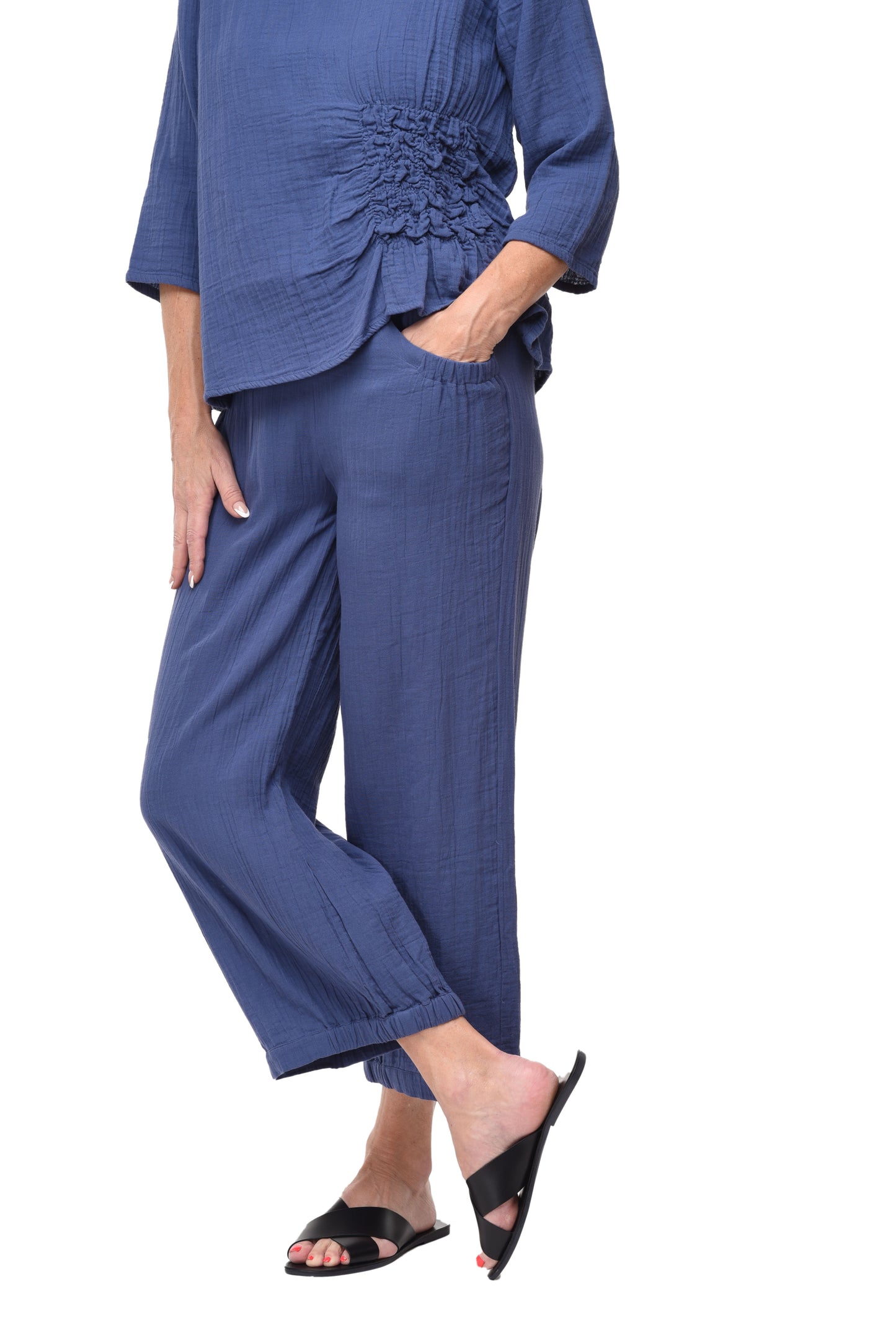 FINAL SALE VCG513 Katherine Pant in Steel Blue*