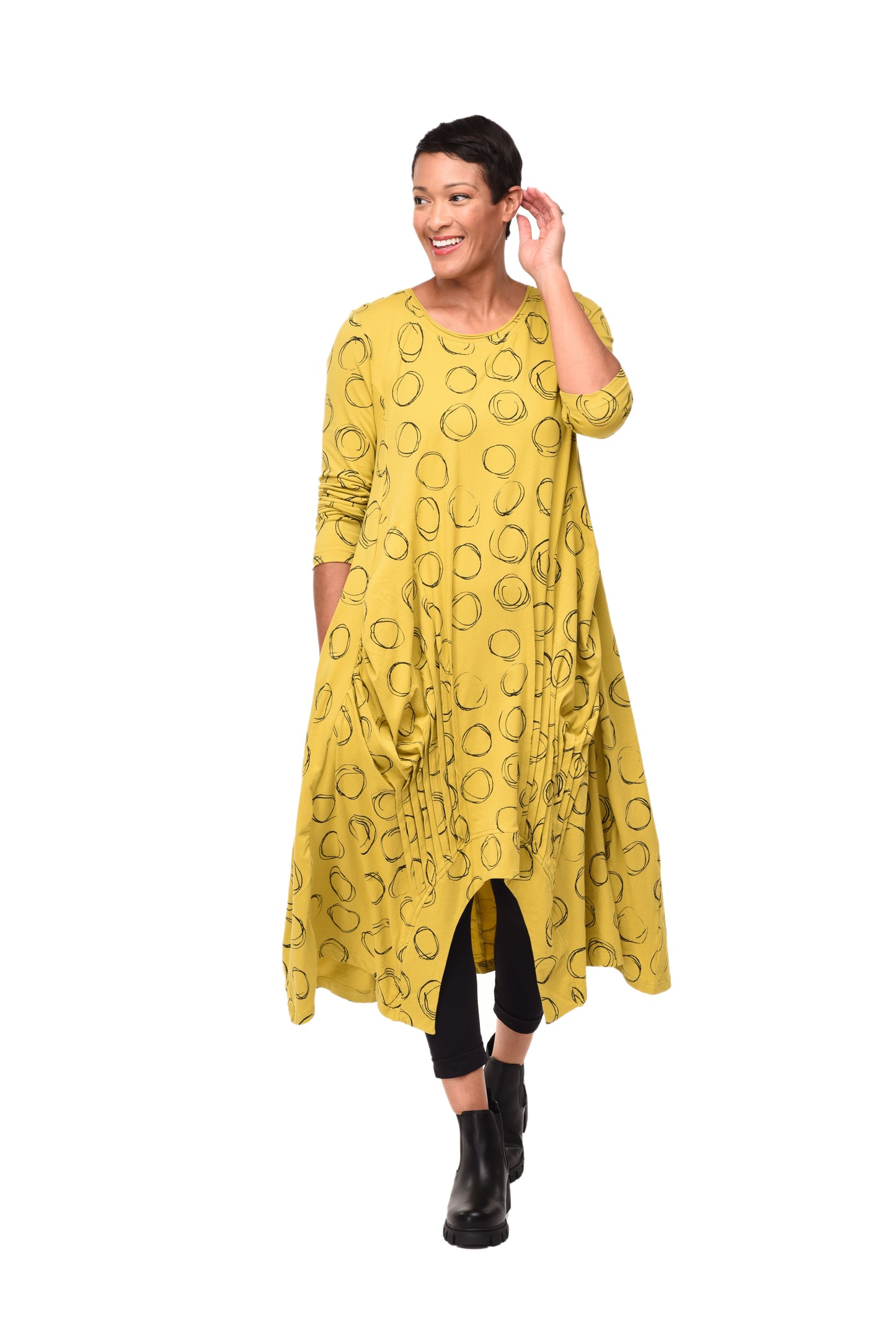 L49 Lexi Dress in Moss Orbit
