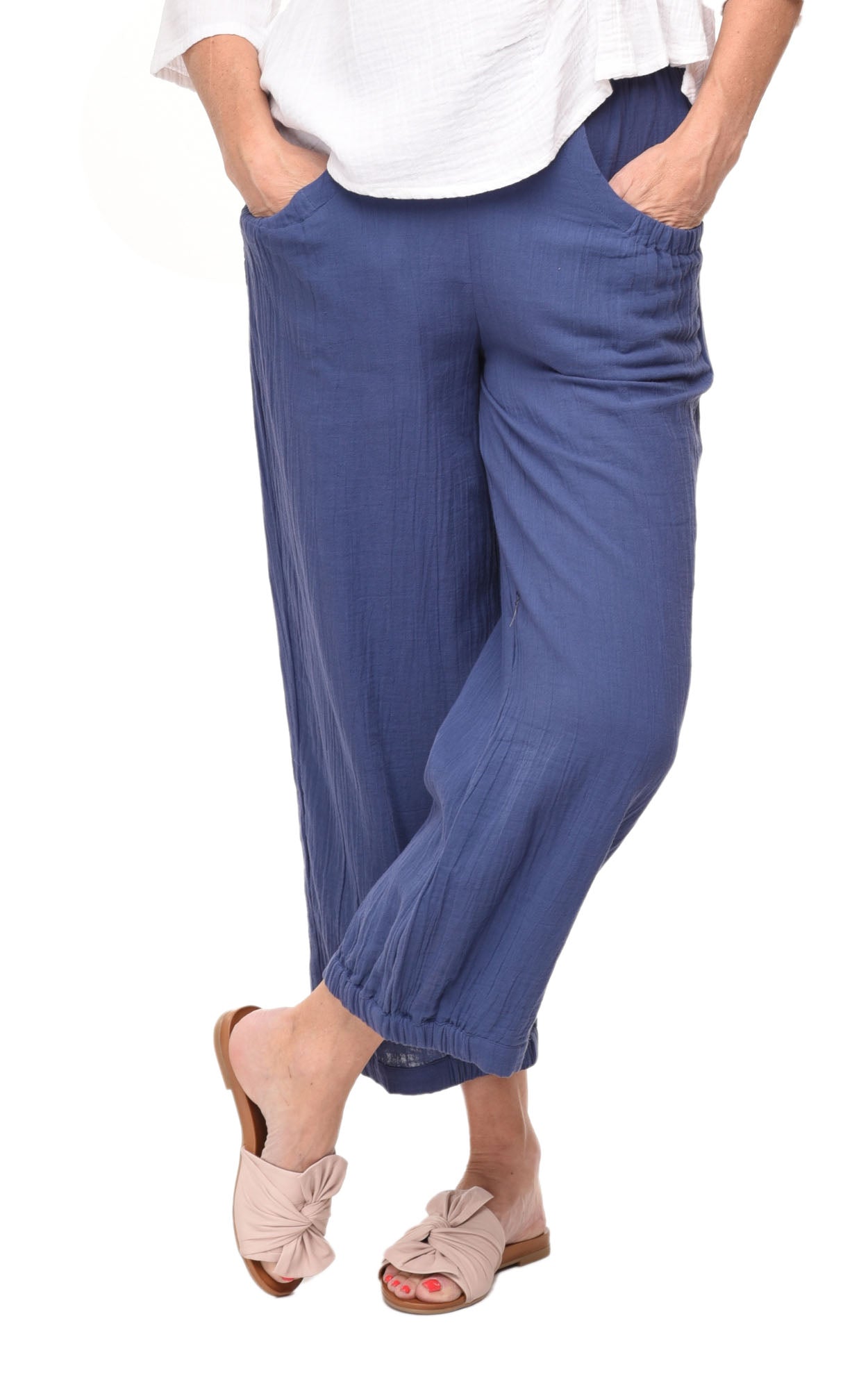 FINAL SALE VCG513 Katherine Pant in Steel Blue*