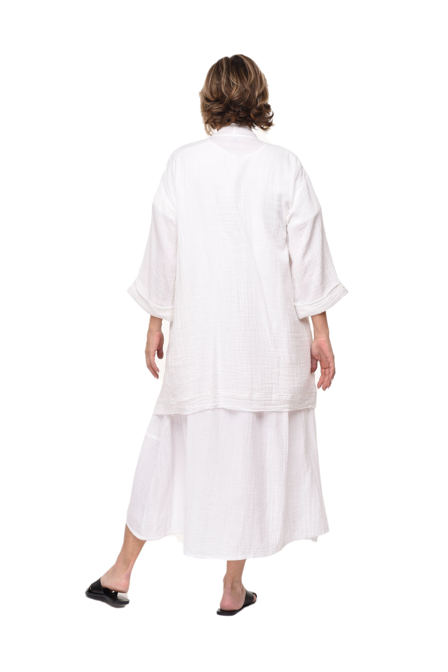 FINAL SALE VCG517 Cheyenne Cardigan in White*