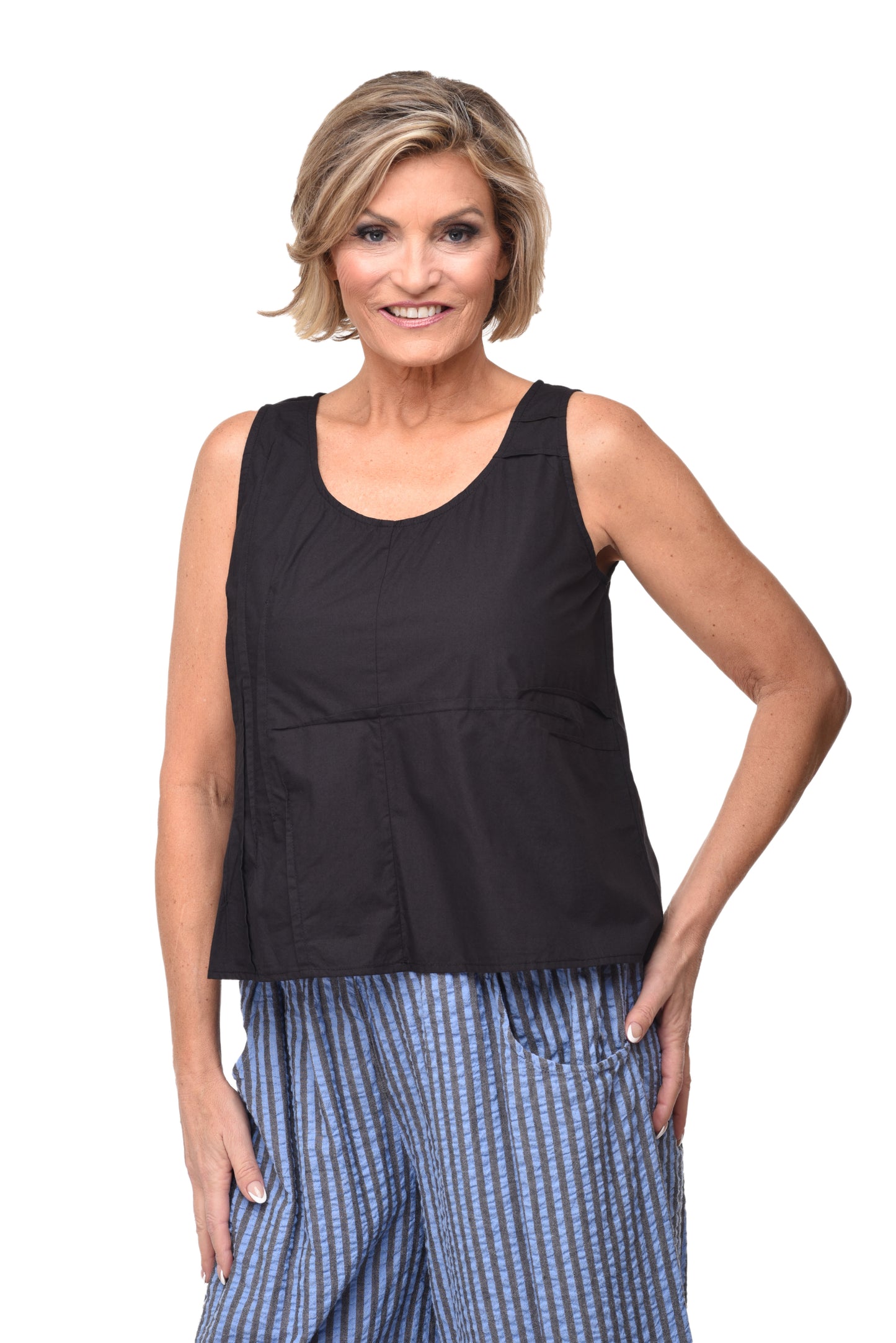FINAL SALE CV1090 Tristan Top in Black*