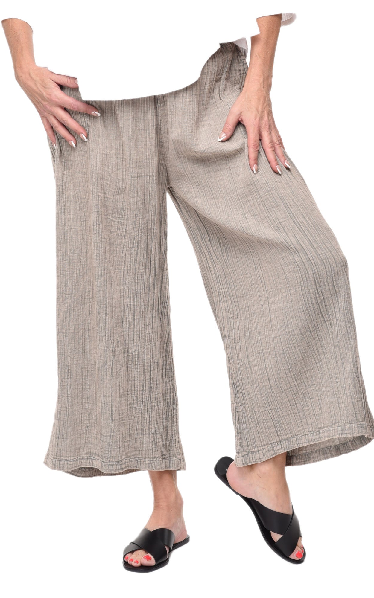 FINAL SALE VCG115 Palazzo Pant in Elephant*