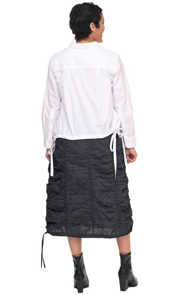 Valencia Skirt in Black Cotton