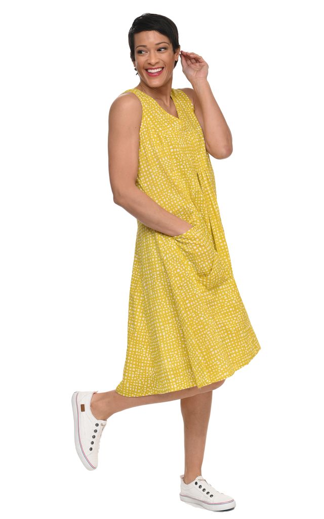 CV656 Poppie Dress in Goldfish Dot