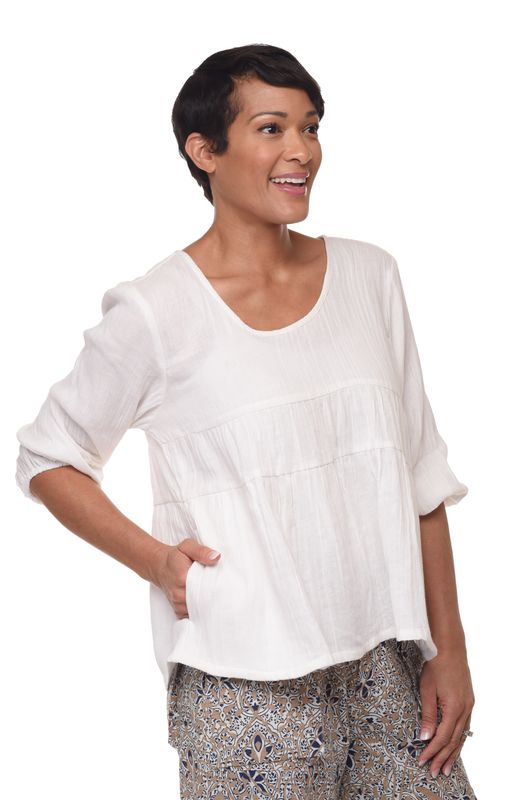 VCG645 Dove top in White*