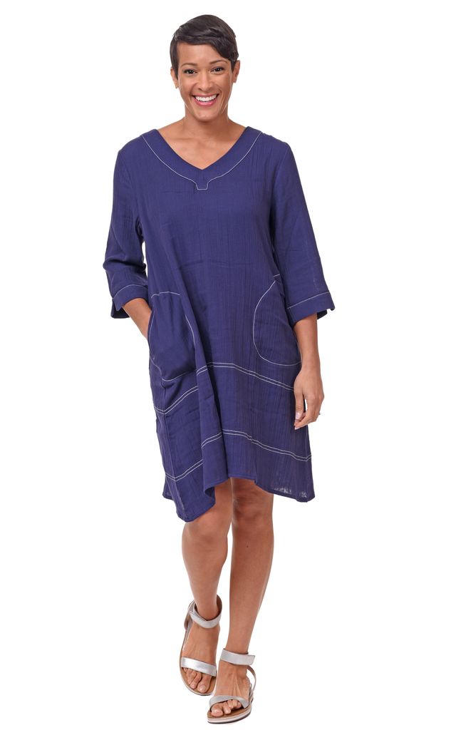 VCG657 Bungalow Dress in Navy*