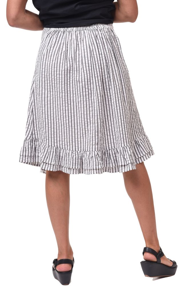 FINAL SALE CV1171 Belmont Skirt in Murphy Seersucker Stripe*