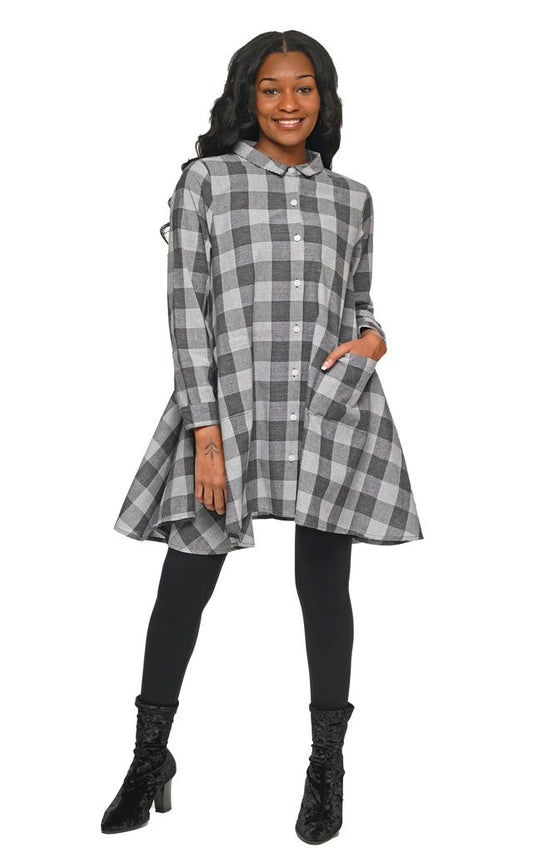 CV537 Demi Button Down Top in Lexington*