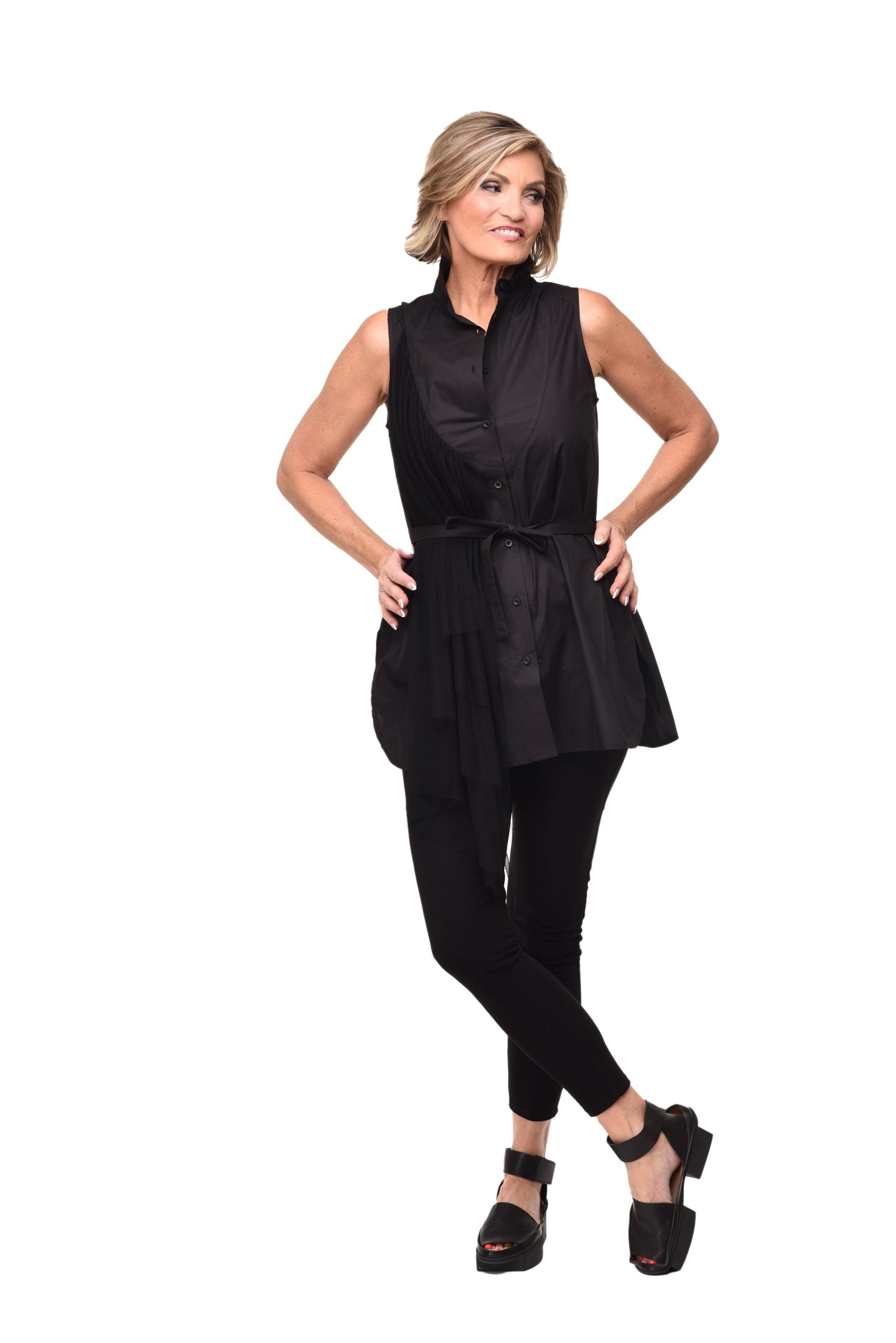 FINAL SALE M200 Peyton Top in Black*