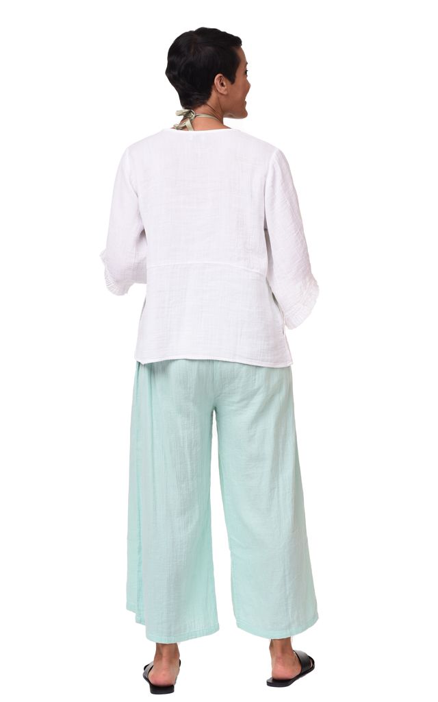 FINAL SALE VCG115 Palazzo Pant in Aqua*