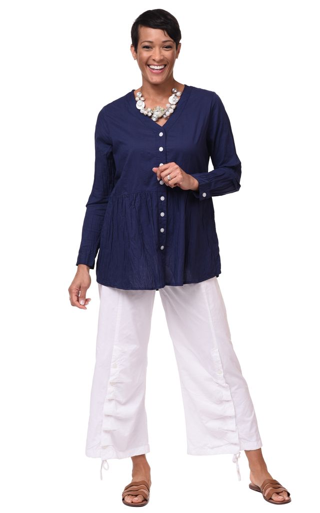 CV1150 Rosalinda Top in Navy*