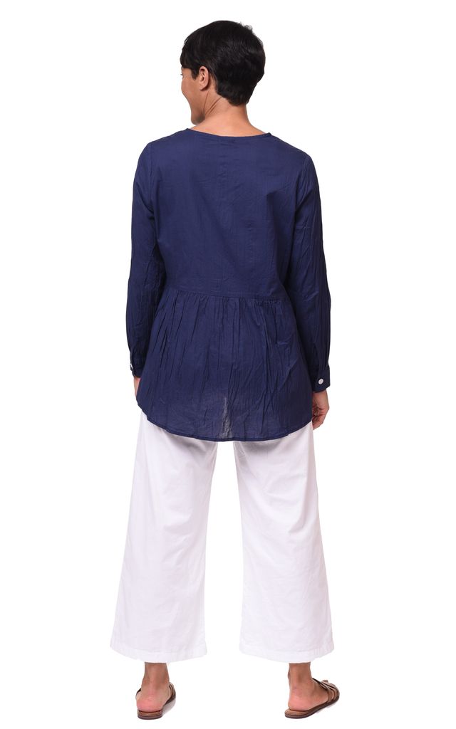 CV1150 Rosalinda Top in Navy*