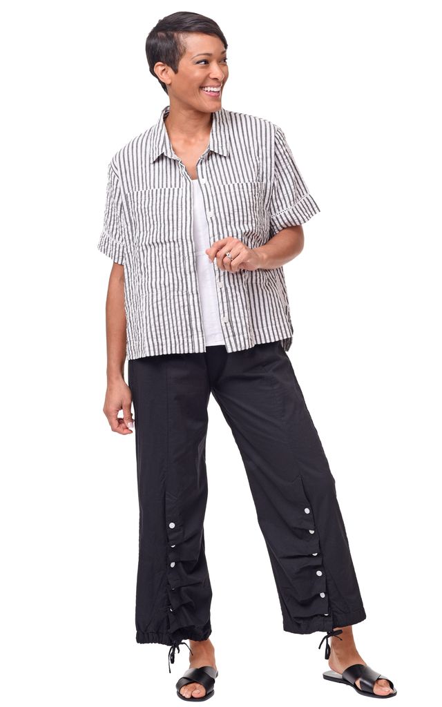 FINAL SALE CV1162 Marni Shirt in Murphy Seersucker Stripe*