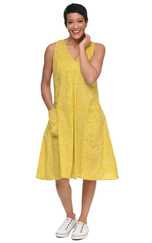 CV656 Poppie Dress in Goldfish Dot