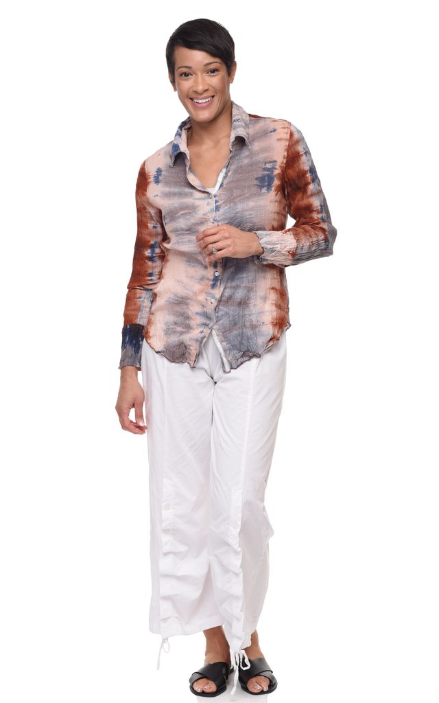 CV1087 Gretchen Button Down in Havana