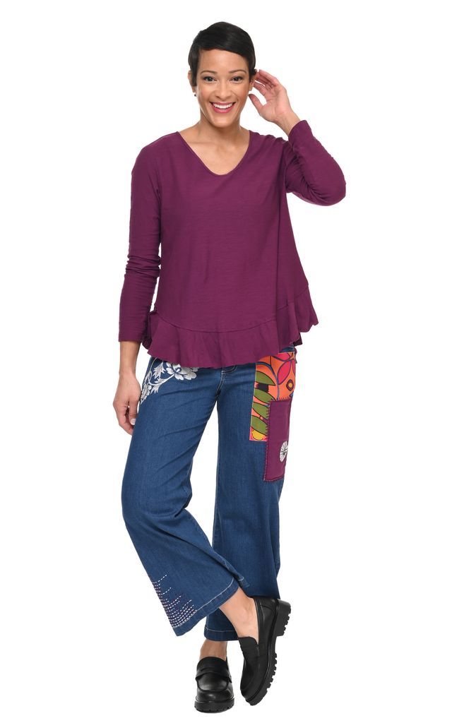 CS112 Jolie Top in Mulberry*
