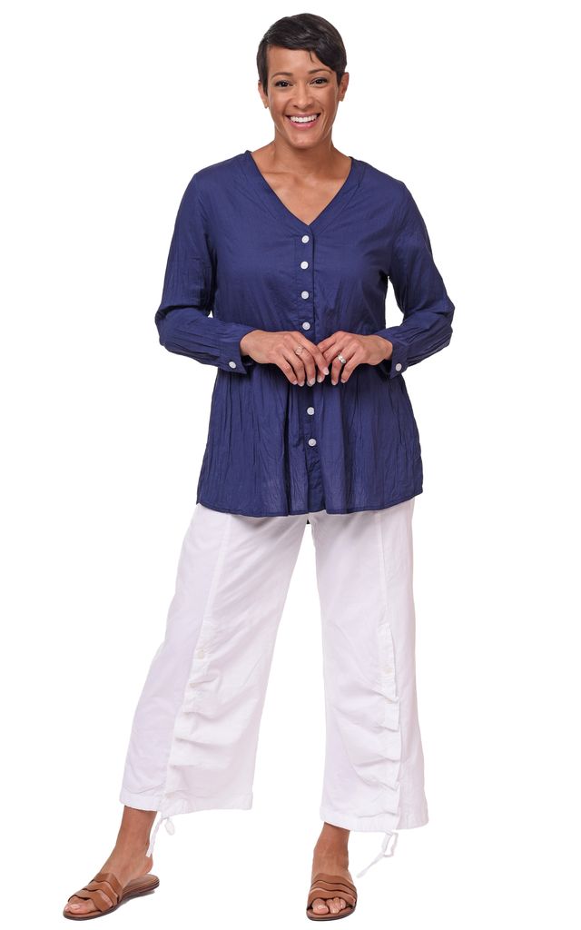 CV1150 Rosalinda Top in Navy*