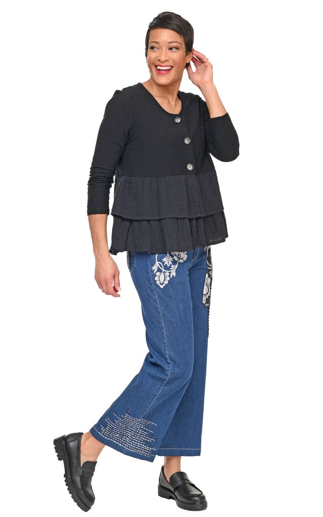 D517 Wylie Denim Pant with Harvest Floral*
