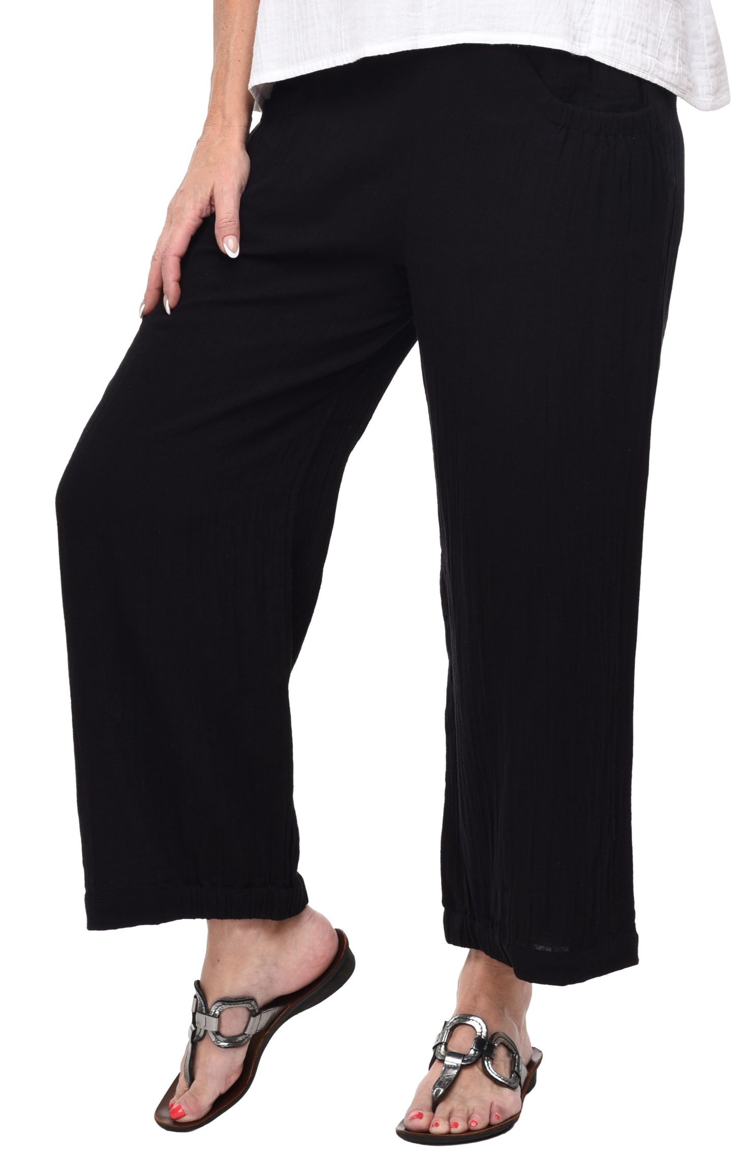 FINAL SALE VCG513 Katherine Pant in Black*
