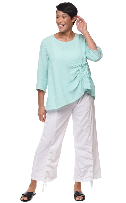 FINAL SALE VCG365 Olga Top in Aqua**