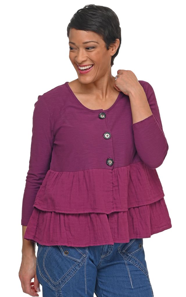 CS118 Cherub Cardigan in Mulberry*