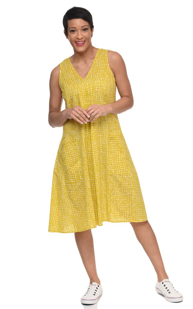 CV656 Poppie Dress in Goldfish Dot