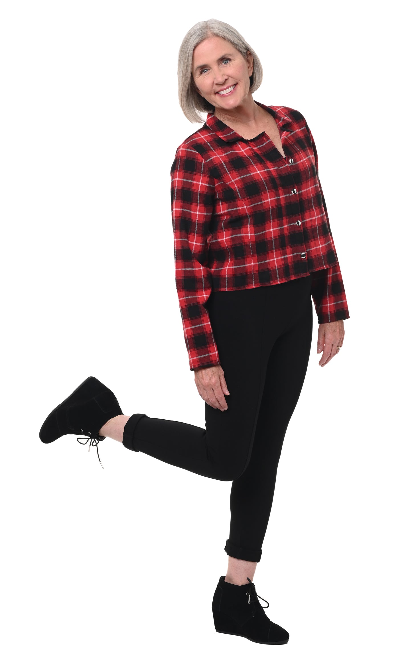 FINAL SALE CV1048 Minnie Jacket in Pembroke Flannel*