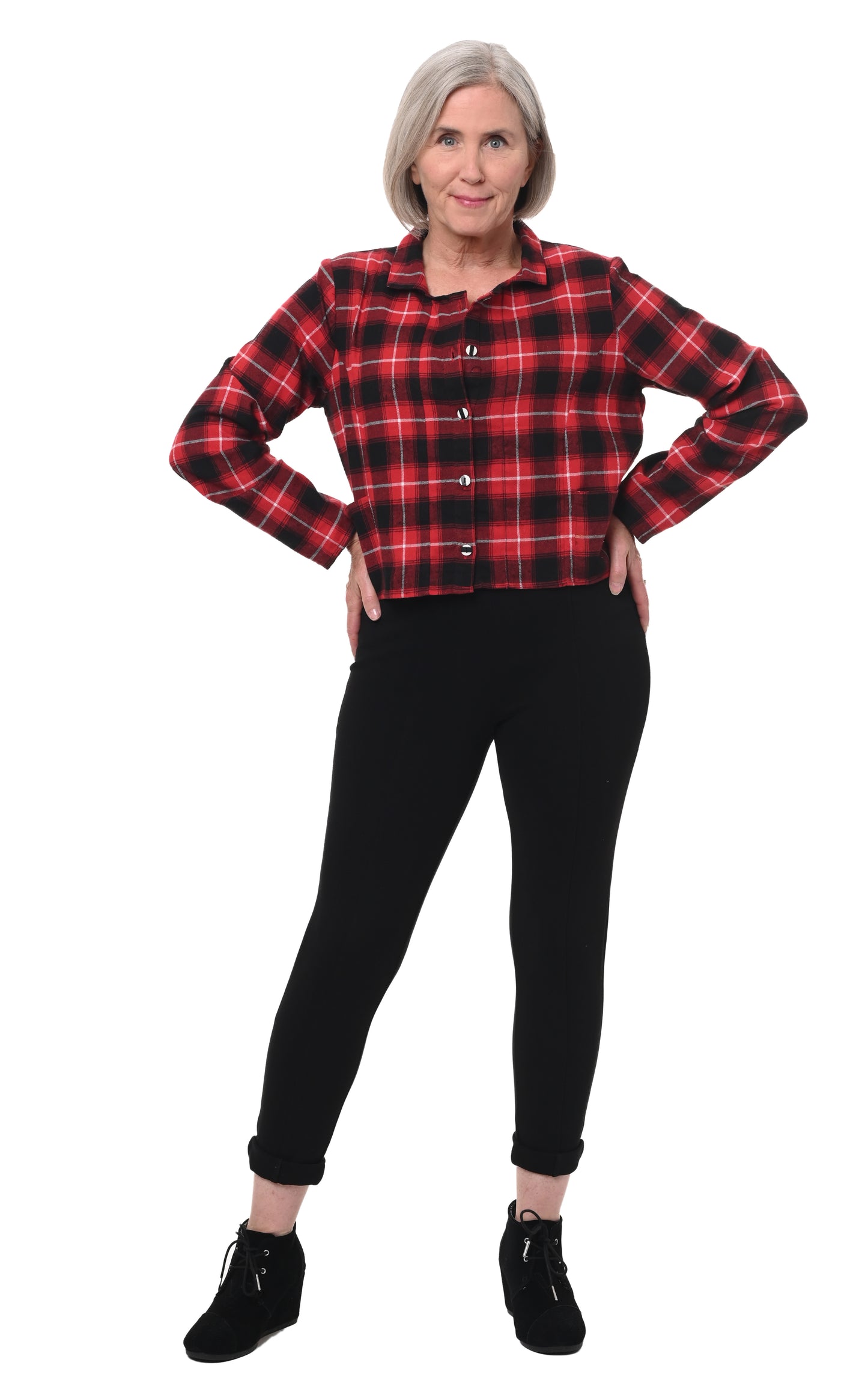 FINAL SALE CV1048 Minnie Jacket in Pembroke Flannel*