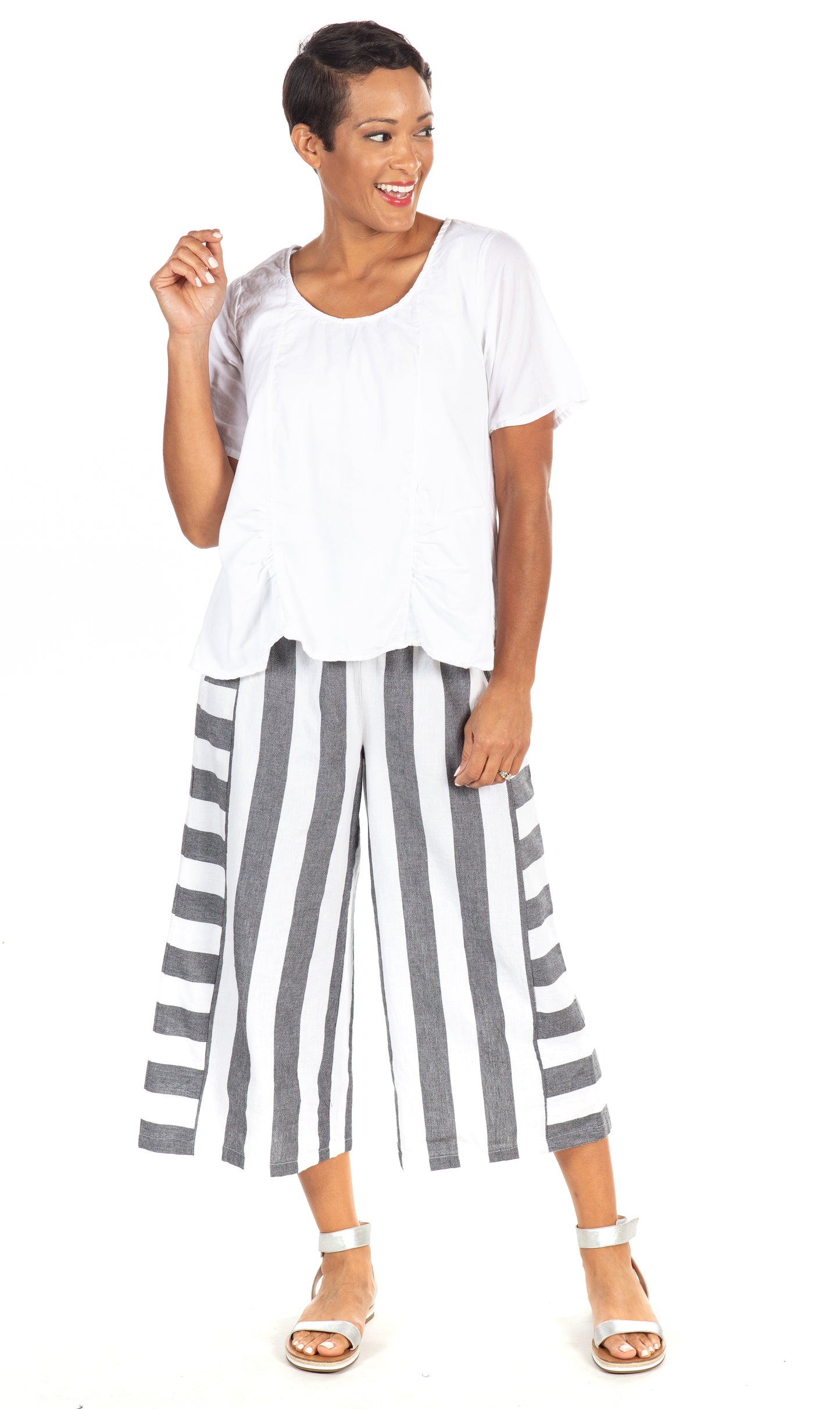FINAL SALE CV117 Pauline Pant in Gordon Stripe*