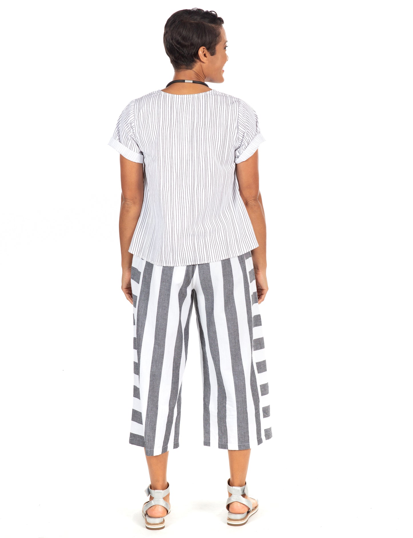 FINAL SALE CV117 Pauline Pant in Gordon Stripe*
