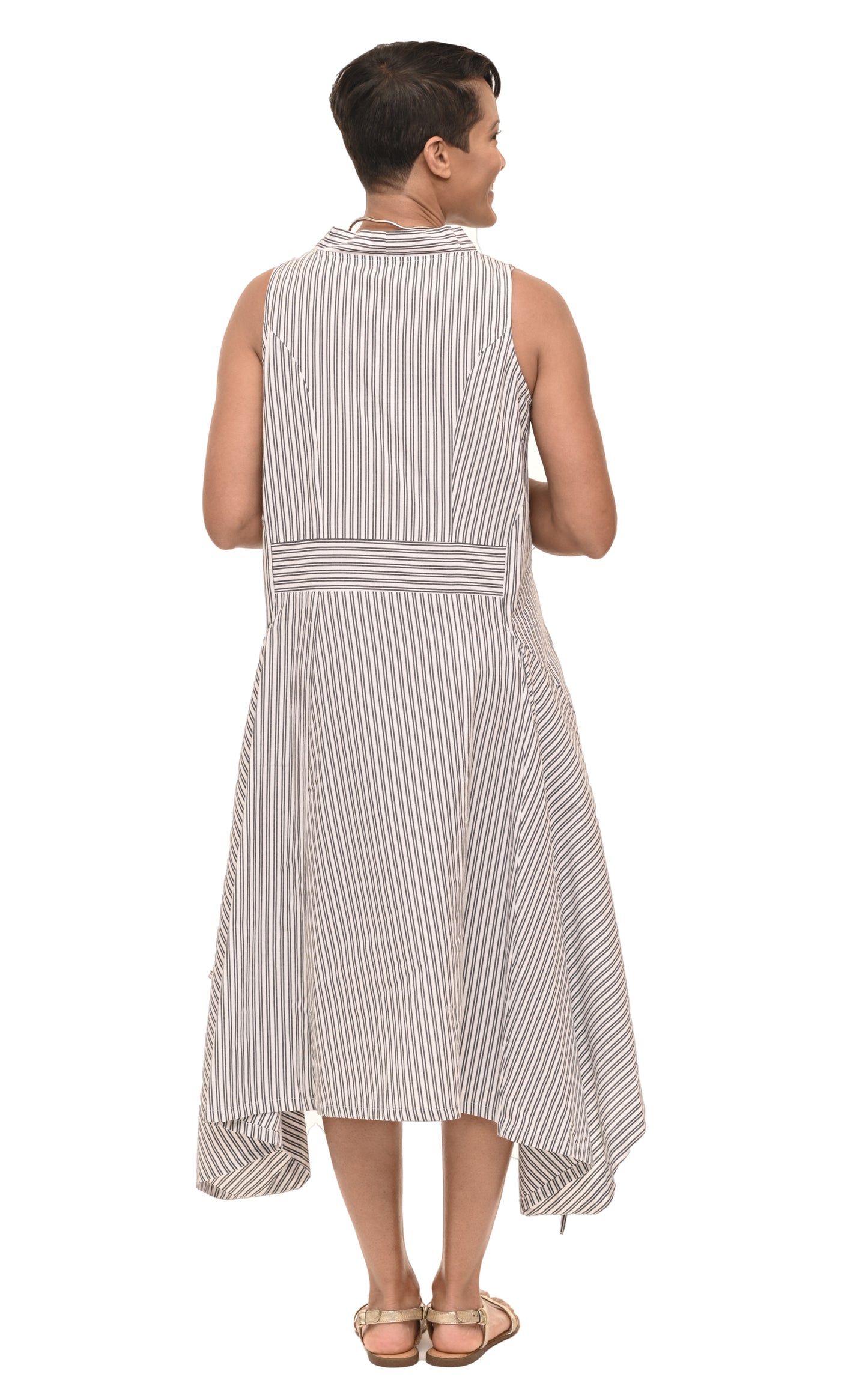 FINAL SALE CV139 Ellis Dress in Wells Stripe*
