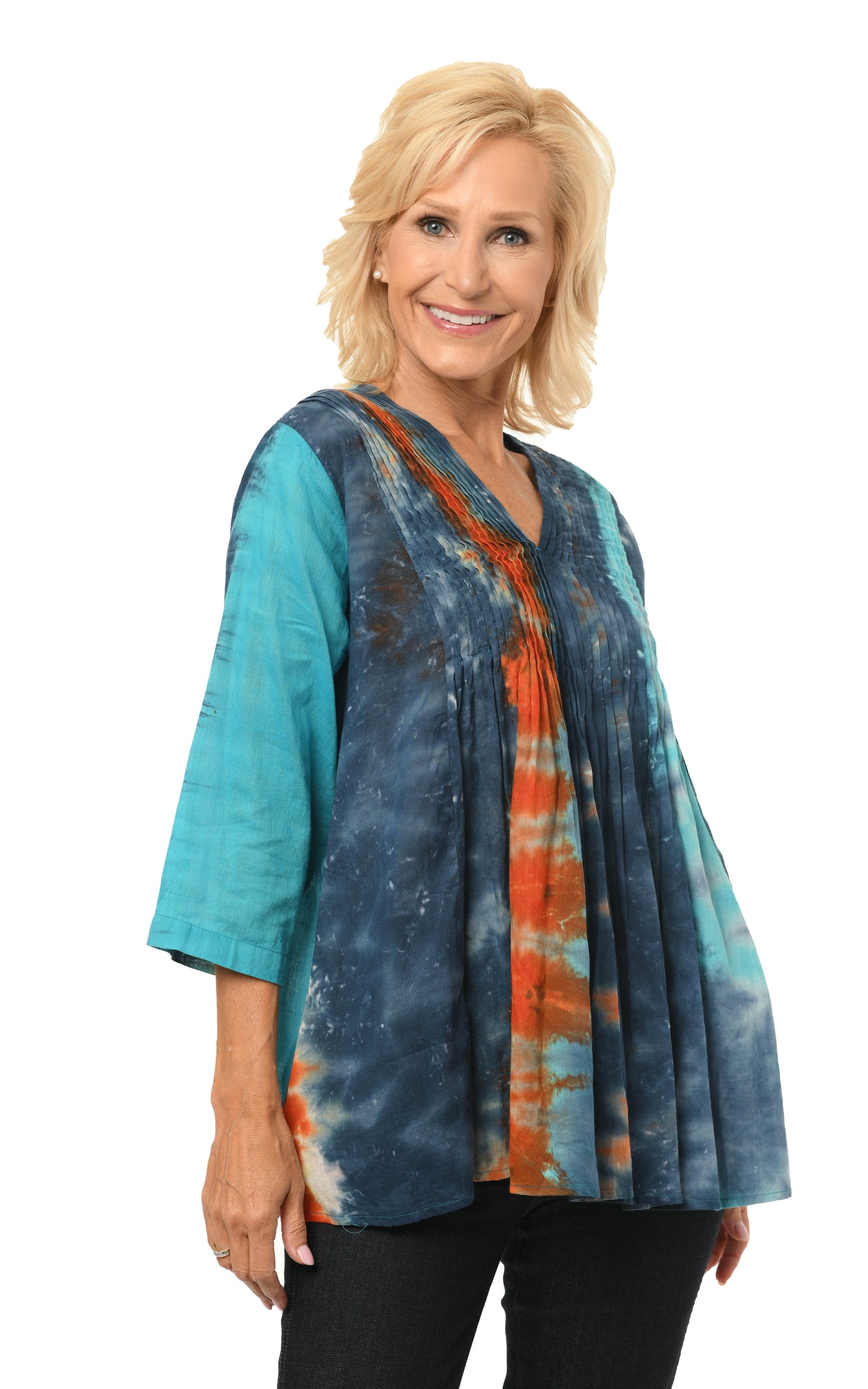 FINAL SALE CV181 Sunseeker Top in Capri Tie Dye*